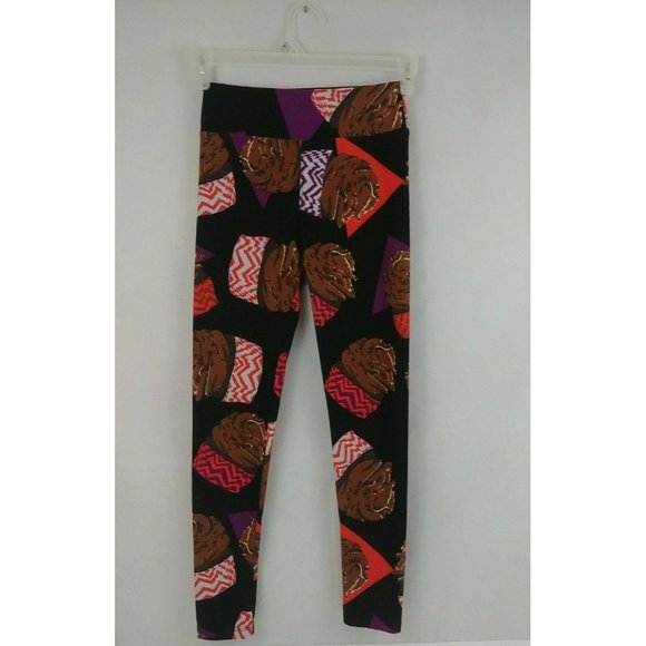 Lularoe Leggings One Size With Chocolate Cupcakes Designs - Picture 1 of 4